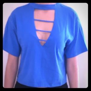 Small Royal Blue Crop Top